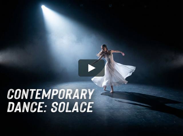 黄色仓库现代舞独舞视频